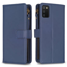 Load image into Gallery viewer, 9 Card Slots Zipper Wallet Leather Flip Phone Case, For Samsung Galaxy A73 5G, For Samsung Galaxy A33, For Samsung Galaxy A13, For Samsung Galaxy S22 Ultra 5G, For Samsung Galaxy S22+ 5G, For Samsung Galaxy S22 5G, For Samsung Galaxy A03s              ...