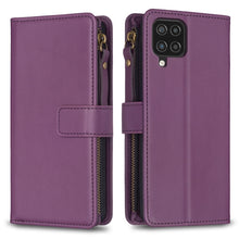 Load image into Gallery viewer, 9 Card Slots Zipper Wallet Leather Flip Phone Case, For Samsung Galaxy A32 5G, For Samsung Galaxy S21 5G, For Samsung Galaxy S21+ 5G, For Samsung Galaxy S21 Ultra 5G, For Samsung Galaxy A12, For Samsung Galaxy A42 5G, For Samsung Galaxy A31            ...