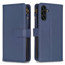 Load image into Gallery viewer, 9 Card Slots Zipper Wallet Leather Flip Phone Case, For Samsung Galaxy A73 5G, For Samsung Galaxy A33, For Samsung Galaxy A13, For Samsung Galaxy S22 Ultra 5G, For Samsung Galaxy S22+ 5G, For Samsung Galaxy S22 5G, For Samsung Galaxy A03s              ...