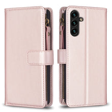 Load image into Gallery viewer, 9 Card Slots Zipper Wallet Leather Flip Phone Case, For Samsung Galaxy A73 5G, For Samsung Galaxy A33, For Samsung Galaxy A13, For Samsung Galaxy S22 Ultra 5G, For Samsung Galaxy S22+ 5G, For Samsung Galaxy S22 5G, For Samsung Galaxy A03s              ...