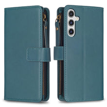 Load image into Gallery viewer, 9 Card Slots Zipper Wallet Leather Flip Phone Case, For Samsung Galaxy A14, For Samsung Galaxy S24+ 5G, For Samsung Galaxy A34 5G, For Samsung Galaxy S24 5G, For Samsung Galaxy A54 5G, For Samsung Galaxy S23 Ultra 5G, For Samsung Galaxy S23 5G         ...