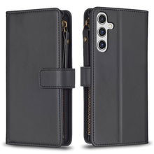 Load image into Gallery viewer, 9 Card Slots Zipper Wallet Leather Flip Phone Case, For Samsung Galaxy A14, For Samsung Galaxy S24+ 5G, For Samsung Galaxy A34 5G, For Samsung Galaxy S24 5G, For Samsung Galaxy A54 5G, For Samsung Galaxy S23 Ultra 5G, For Samsung Galaxy S23 5G         ...