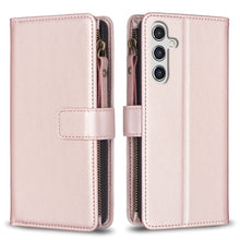 Load image into Gallery viewer, 9 Card Slots Zipper Wallet Leather Flip Phone Case, For Samsung Galaxy A14, For Samsung Galaxy S24+ 5G, For Samsung Galaxy A34 5G, For Samsung Galaxy S24 5G, For Samsung Galaxy A54 5G, For Samsung Galaxy S23 Ultra 5G, For Samsung Galaxy S23 5G         ...