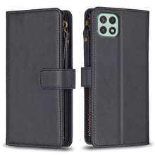 Load image into Gallery viewer, 9 Card Slots Zipper Wallet Leather Flip Phone Case, For Samsung Galaxy A22 4G, For Samsung Galaxy A22 5G, For Samsung Galaxy S21 FE 5G, For Samsung Galaxy A23 4G, For Samsung Galaxy A32 4G, For Samsung Galaxy A72, For Samsung Galaxy A52                ...