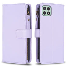 Load image into Gallery viewer, 9 Card Slots Zipper Wallet Leather Flip Phone Case, For Samsung Galaxy A22 4G, For Samsung Galaxy A22 5G, For Samsung Galaxy S21 FE 5G, For Samsung Galaxy A23 4G, For Samsung Galaxy A32 4G, For Samsung Galaxy A72, For Samsung Galaxy A52                ...