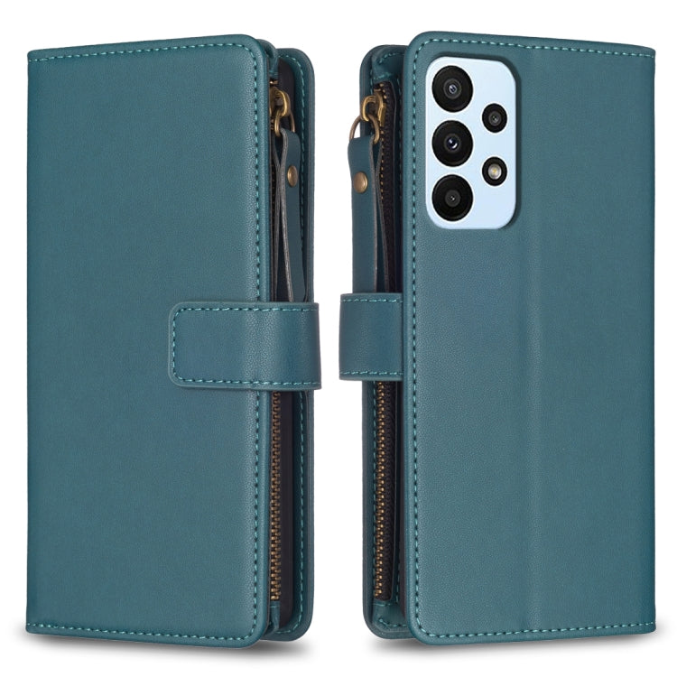 9 Card Slots Zipper Wallet Leather Flip Phone Case, For Samsung Galaxy A22 4G, For Samsung Galaxy A22 5G, For Samsung Galaxy S21 FE 5G, For Samsung Galaxy A23 4G, For Samsung Galaxy A32 4G, For Samsung Galaxy A72, For Samsung Galaxy A52                ...