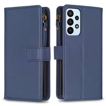 Load image into Gallery viewer, 9 Card Slots Zipper Wallet Leather Flip Phone Case, For Samsung Galaxy A22 4G, For Samsung Galaxy A22 5G, For Samsung Galaxy S21 FE 5G, For Samsung Galaxy A23 4G, For Samsung Galaxy A32 4G, For Samsung Galaxy A72, For Samsung Galaxy A52                ...