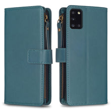 Load image into Gallery viewer, 9 Card Slots Zipper Wallet Leather Flip Phone Case, For Samsung Galaxy A32 5G, For Samsung Galaxy S21 5G, For Samsung Galaxy S21+ 5G, For Samsung Galaxy S21 Ultra 5G, For Samsung Galaxy A12, For Samsung Galaxy A42 5G, For Samsung Galaxy A31            ...