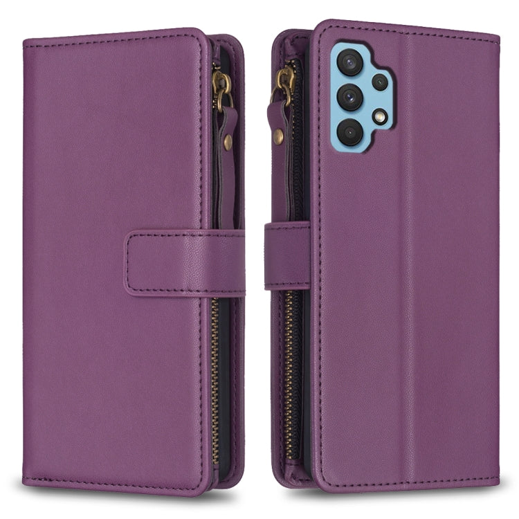 9 Card Slots Zipper Wallet Leather Flip Phone Case, For Samsung Galaxy A22 4G, For Samsung Galaxy A22 5G, For Samsung Galaxy S21 FE 5G, For Samsung Galaxy A23 4G, For Samsung Galaxy A32 4G, For Samsung Galaxy A72, For Samsung Galaxy A52                ...