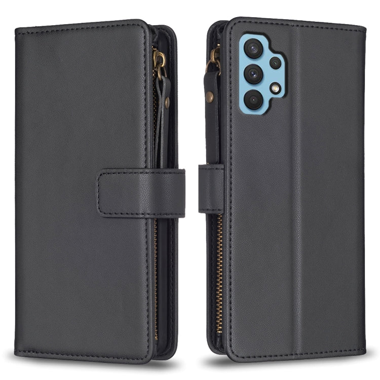 9 Card Slots Zipper Wallet Leather Flip Phone Case, For Samsung Galaxy A22 4G, For Samsung Galaxy A22 5G, For Samsung Galaxy S21 FE 5G, For Samsung Galaxy A23 4G, For Samsung Galaxy A32 4G, For Samsung Galaxy A72, For Samsung Galaxy A52                ...