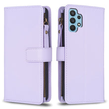 Load image into Gallery viewer, 9 Card Slots Zipper Wallet Leather Flip Phone Case, For Samsung Galaxy A22 4G, For Samsung Galaxy A22 5G, For Samsung Galaxy S21 FE 5G, For Samsung Galaxy A23 4G, For Samsung Galaxy A32 4G, For Samsung Galaxy A72, For Samsung Galaxy A52                ...