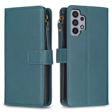 Load image into Gallery viewer, 9 Card Slots Zipper Wallet Leather Flip Phone Case, For Samsung Galaxy A32 5G, For Samsung Galaxy S21 5G, For Samsung Galaxy S21+ 5G, For Samsung Galaxy S21 Ultra 5G, For Samsung Galaxy A12, For Samsung Galaxy A42 5G, For Samsung Galaxy A31            ...