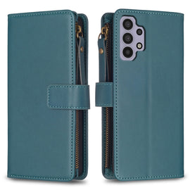 9 Card Slots Zipper Wallet Leather Flip Phone Case, For Samsung Galaxy A32 5G, For Samsung Galaxy S21 5G, For Samsung Galaxy S21+ 5G, For Samsung Galaxy S21 Ultra 5G, For Samsung Galaxy A12, For Samsung Galaxy A42 5G, For Samsung Galaxy A31            ...