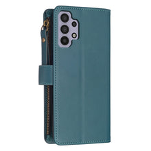 Load image into Gallery viewer, 9 Card Slots Zipper Wallet Leather Flip Phone Case, For Samsung Galaxy A32 5G, For Samsung Galaxy S21 5G, For Samsung Galaxy S21+ 5G, For Samsung Galaxy S21 Ultra 5G, For Samsung Galaxy A12, For Samsung Galaxy A42 5G, For Samsung Galaxy A31            ...