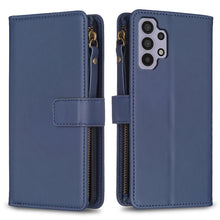 Load image into Gallery viewer, 9 Card Slots Zipper Wallet Leather Flip Phone Case, For Samsung Galaxy A32 5G, For Samsung Galaxy S21 5G, For Samsung Galaxy S21+ 5G, For Samsung Galaxy S21 Ultra 5G, For Samsung Galaxy A12, For Samsung Galaxy A42 5G, For Samsung Galaxy A31            ...