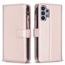 Load image into Gallery viewer, 9 Card Slots Zipper Wallet Leather Flip Phone Case, For Samsung Galaxy A32 5G, For Samsung Galaxy S21 5G, For Samsung Galaxy S21+ 5G, For Samsung Galaxy S21 Ultra 5G, For Samsung Galaxy A12, For Samsung Galaxy A42 5G, For Samsung Galaxy A31            ...