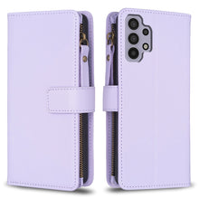 Load image into Gallery viewer, 9 Card Slots Zipper Wallet Leather Flip Phone Case, For Samsung Galaxy A32 5G, For Samsung Galaxy S21 5G, For Samsung Galaxy S21+ 5G, For Samsung Galaxy S21 Ultra 5G, For Samsung Galaxy A12, For Samsung Galaxy A42 5G, For Samsung Galaxy A31            ...