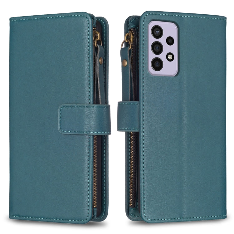 9 Card Slots Zipper Wallet Leather Flip Phone Case, For Samsung Galaxy A73 5G, For Samsung Galaxy A33, For Samsung Galaxy A13, For Samsung Galaxy S22 Ultra 5G, For Samsung Galaxy S22+ 5G, For Samsung Galaxy S22 5G, For Samsung Galaxy A03s              ...