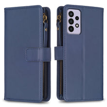 Load image into Gallery viewer, 9 Card Slots Zipper Wallet Leather Flip Phone Case, For Samsung Galaxy A73 5G, For Samsung Galaxy A33, For Samsung Galaxy A13, For Samsung Galaxy S22 Ultra 5G, For Samsung Galaxy S22+ 5G, For Samsung Galaxy S22 5G, For Samsung Galaxy A03s              ...