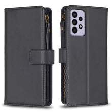 Load image into Gallery viewer, 9 Card Slots Zipper Wallet Leather Flip Phone Case, For Samsung Galaxy A73 5G, For Samsung Galaxy A33, For Samsung Galaxy A13, For Samsung Galaxy S22 Ultra 5G, For Samsung Galaxy S22+ 5G, For Samsung Galaxy S22 5G, For Samsung Galaxy A03s              ...