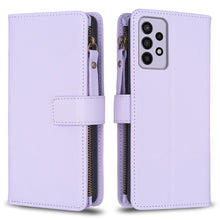 Load image into Gallery viewer, 9 Card Slots Zipper Wallet Leather Flip Phone Case, For Samsung Galaxy A73 5G, For Samsung Galaxy A33, For Samsung Galaxy A13, For Samsung Galaxy S22 Ultra 5G, For Samsung Galaxy S22+ 5G, For Samsung Galaxy S22 5G, For Samsung Galaxy A03s              ...