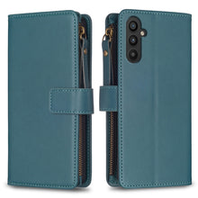 Load image into Gallery viewer, 9 Card Slots Zipper Wallet Leather Flip Phone Case, For Samsung Galaxy A14, For Samsung Galaxy S24+ 5G, For Samsung Galaxy A34 5G, For Samsung Galaxy S24 5G, For Samsung Galaxy A54 5G, For Samsung Galaxy S23 Ultra 5G, For Samsung Galaxy S23 5G         ...