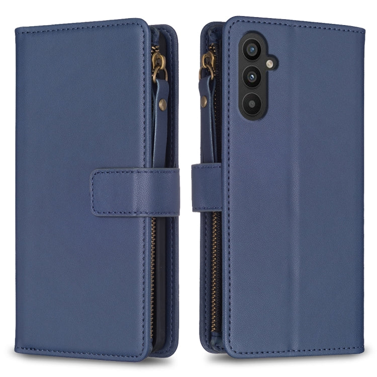 9 Card Slots Zipper Wallet Leather Flip Phone Case, For Samsung Galaxy A14, For Samsung Galaxy S24+ 5G, For Samsung Galaxy A34 5G, For Samsung Galaxy S24 5G, For Samsung Galaxy A54 5G, For Samsung Galaxy S23 Ultra 5G, For Samsung Galaxy S23 5G         ...