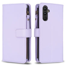 Load image into Gallery viewer, 9 Card Slots Zipper Wallet Leather Flip Phone Case, For Samsung Galaxy A14, For Samsung Galaxy S24+ 5G, For Samsung Galaxy A34 5G, For Samsung Galaxy S24 5G, For Samsung Galaxy A54 5G, For Samsung Galaxy S23 Ultra 5G, For Samsung Galaxy S23 5G         ...