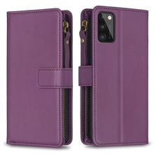 Load image into Gallery viewer, 9 Card Slots Zipper Wallet Leather Flip Phone Case, For Samsung Galaxy A73 5G, For Samsung Galaxy A33, For Samsung Galaxy A13, For Samsung Galaxy S22 Ultra 5G, For Samsung Galaxy S22+ 5G, For Samsung Galaxy S22 5G, For Samsung Galaxy A03s              ...