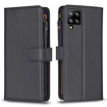 Load image into Gallery viewer, 9 Card Slots Zipper Wallet Leather Flip Phone Case, For Samsung Galaxy A32 5G, For Samsung Galaxy S21 5G, For Samsung Galaxy S21+ 5G, For Samsung Galaxy S21 Ultra 5G, For Samsung Galaxy A12, For Samsung Galaxy A42 5G, For Samsung Galaxy A31            ...