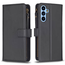 Load image into Gallery viewer, 9 Card Slots Zipper Wallet Leather Flip Phone Case, For Samsung Galaxy A14, For Samsung Galaxy S24+ 5G, For Samsung Galaxy A34 5G, For Samsung Galaxy S24 5G, For Samsung Galaxy A54 5G, For Samsung Galaxy S23 Ultra 5G, For Samsung Galaxy S23 5G         ...