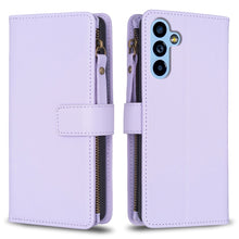 Load image into Gallery viewer, 9 Card Slots Zipper Wallet Leather Flip Phone Case, For Samsung Galaxy A14, For Samsung Galaxy S24+ 5G, For Samsung Galaxy A34 5G, For Samsung Galaxy S24 5G, For Samsung Galaxy A54 5G, For Samsung Galaxy S23 Ultra 5G, For Samsung Galaxy S23 5G         ...