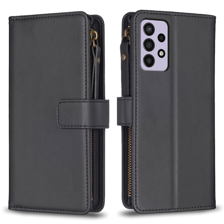 9 Card Slots Zipper Wallet Leather Flip Phone Case, For Samsung Galaxy A22 4G, For Samsung Galaxy A22 5G, For Samsung Galaxy S21 FE 5G, For Samsung Galaxy A23 4G, For Samsung Galaxy A32 4G, For Samsung Galaxy A72, For Samsung Galaxy A52                ...