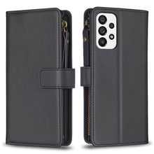 Load image into Gallery viewer, 9 Card Slots Zipper Wallet Leather Flip Phone Case, For Samsung Galaxy A73 5G, For Samsung Galaxy A33, For Samsung Galaxy A13, For Samsung Galaxy S22 Ultra 5G, For Samsung Galaxy S22+ 5G, For Samsung Galaxy S22 5G, For Samsung Galaxy A03s              ...