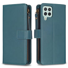 Load image into Gallery viewer, 9 Card Slots Zipper Wallet Leather Flip Phone Case, For Samsung Galaxy A22 4G, For Samsung Galaxy A22 5G, For Samsung Galaxy S21 FE 5G, For Samsung Galaxy A23 4G, For Samsung Galaxy A32 4G, For Samsung Galaxy A72, For Samsung Galaxy A52                ...