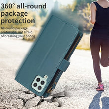 Load image into Gallery viewer, 9 Card Slots Zipper Wallet Leather Flip Phone Case, For Samsung Galaxy A22 4G, For Samsung Galaxy A22 5G, For Samsung Galaxy S21 FE 5G, For Samsung Galaxy A23 4G, For Samsung Galaxy A32 4G, For Samsung Galaxy A72, For Samsung Galaxy A52                ...