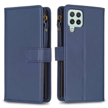 Load image into Gallery viewer, 9 Card Slots Zipper Wallet Leather Flip Phone Case, For Samsung Galaxy A22 4G, For Samsung Galaxy A22 5G, For Samsung Galaxy S21 FE 5G, For Samsung Galaxy A23 4G, For Samsung Galaxy A32 4G, For Samsung Galaxy A72, For Samsung Galaxy A52                ...