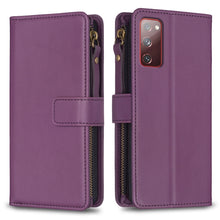 Load image into Gallery viewer, 9 Card Slots Zipper Wallet Leather Flip Phone Case, For Samsung Galaxy A14, For Samsung Galaxy S24+ 5G, For Samsung Galaxy A34 5G, For Samsung Galaxy S24 5G, For Samsung Galaxy A54 5G, For Samsung Galaxy S23 Ultra 5G, For Samsung Galaxy S23 5G         ...