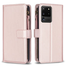 Load image into Gallery viewer, 9 Card Slots Zipper Wallet Leather Flip Phone Case, For Samsung Galaxy A32 5G, For Samsung Galaxy S21 5G, For Samsung Galaxy S21+ 5G, For Samsung Galaxy S21 Ultra 5G, For Samsung Galaxy A12, For Samsung Galaxy A42 5G, For Samsung Galaxy A31            ...