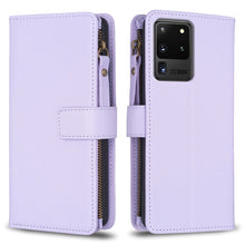 Load image into Gallery viewer, 9 Card Slots Zipper Wallet Leather Flip Phone Case, For Samsung Galaxy A32 5G, For Samsung Galaxy S21 5G, For Samsung Galaxy S21+ 5G, For Samsung Galaxy S21 Ultra 5G, For Samsung Galaxy A12, For Samsung Galaxy A42 5G, For Samsung Galaxy A31            ...