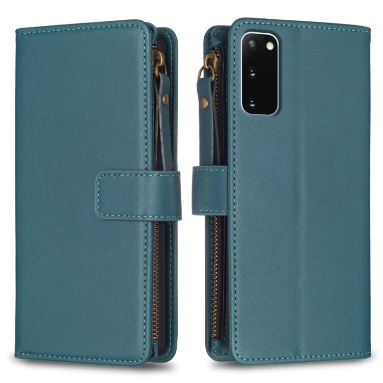 9 Card Slots Zipper Wallet Leather Flip Phone Case