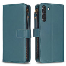 Load image into Gallery viewer, 9 Card Slots Zipper Wallet Leather Flip Phone Case, For Samsung Galaxy A22 4G, For Samsung Galaxy A22 5G, For Samsung Galaxy S21 FE 5G, For Samsung Galaxy A23 4G, For Samsung Galaxy A32 4G, For Samsung Galaxy A72, For Samsung Galaxy A52                ...