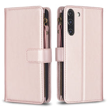 Load image into Gallery viewer, 9 Card Slots Zipper Wallet Leather Flip Phone Case, For Samsung Galaxy A22 4G, For Samsung Galaxy A22 5G, For Samsung Galaxy S21 FE 5G, For Samsung Galaxy A23 4G, For Samsung Galaxy A32 4G, For Samsung Galaxy A72, For Samsung Galaxy A52                ...