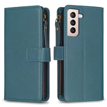 Load image into Gallery viewer, 9 Card Slots Zipper Wallet Leather Flip Phone Case, For Samsung Galaxy A32 5G, For Samsung Galaxy S21 5G, For Samsung Galaxy S21+ 5G, For Samsung Galaxy S21 Ultra 5G, For Samsung Galaxy A12, For Samsung Galaxy A42 5G, For Samsung Galaxy A31            ...