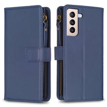Load image into Gallery viewer, 9 Card Slots Zipper Wallet Leather Flip Phone Case, For Samsung Galaxy A32 5G, For Samsung Galaxy S21 5G, For Samsung Galaxy S21+ 5G, For Samsung Galaxy S21 Ultra 5G, For Samsung Galaxy A12, For Samsung Galaxy A42 5G, For Samsung Galaxy A31            ...