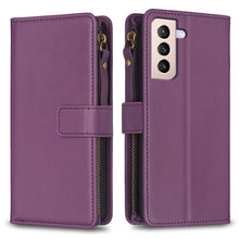 Load image into Gallery viewer, 9 Card Slots Zipper Wallet Leather Flip Phone Case, For Samsung Galaxy A32 5G, For Samsung Galaxy S21 5G, For Samsung Galaxy S21+ 5G, For Samsung Galaxy S21 Ultra 5G, For Samsung Galaxy A12, For Samsung Galaxy A42 5G, For Samsung Galaxy A31            ...