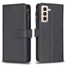 Load image into Gallery viewer, 9 Card Slots Zipper Wallet Leather Flip Phone Case, For Samsung Galaxy A32 5G, For Samsung Galaxy S21 5G, For Samsung Galaxy S21+ 5G, For Samsung Galaxy S21 Ultra 5G, For Samsung Galaxy A12, For Samsung Galaxy A42 5G, For Samsung Galaxy A31            ...
