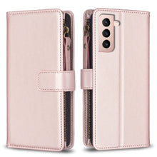 Load image into Gallery viewer, 9 Card Slots Zipper Wallet Leather Flip Phone Case, For Samsung Galaxy A32 5G, For Samsung Galaxy S21 5G, For Samsung Galaxy S21+ 5G, For Samsung Galaxy S21 Ultra 5G, For Samsung Galaxy A12, For Samsung Galaxy A42 5G, For Samsung Galaxy A31            ...