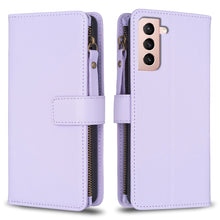 Load image into Gallery viewer, 9 Card Slots Zipper Wallet Leather Flip Phone Case, For Samsung Galaxy A32 5G, For Samsung Galaxy S21 5G, For Samsung Galaxy S21+ 5G, For Samsung Galaxy S21 Ultra 5G, For Samsung Galaxy A12, For Samsung Galaxy A42 5G, For Samsung Galaxy A31            ...