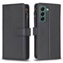 Load image into Gallery viewer, 9 Card Slots Zipper Wallet Leather Flip Phone Case, For Samsung Galaxy A73 5G, For Samsung Galaxy A33, For Samsung Galaxy A13, For Samsung Galaxy S22 Ultra 5G, For Samsung Galaxy S22+ 5G, For Samsung Galaxy S22 5G, For Samsung Galaxy A03s              ...